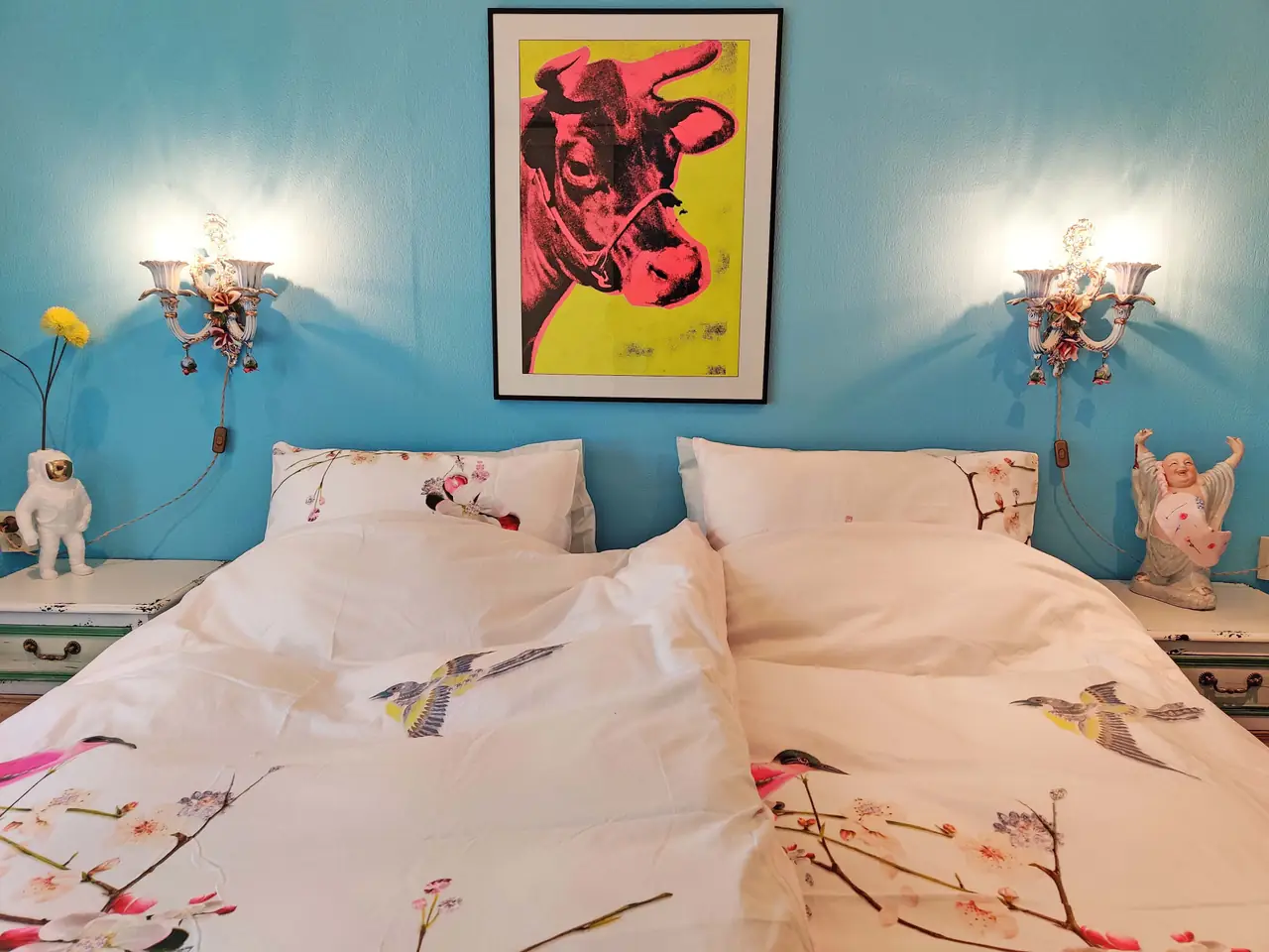 There are three bedrooms