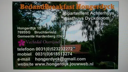 Bed & Breakfast Hongerdyck - Bed and Breakfast Bruchterveld